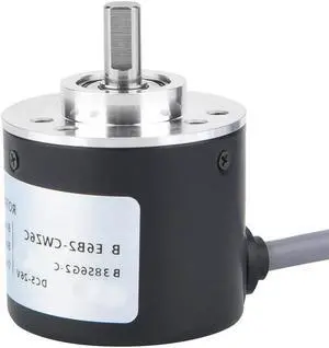 Incremental Encoder, Encoder Anti- Interference ASIC Devices 38mm Diameter Cable Length 2m for Power Supply Reverse Wiring Protection Conversion(1024P/R)