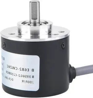 Incremental Encoder, Outer Diameter 38mm Encoder Cable Length 2m ASIC Devices Anti- Interference for Power Supply Reverse Wiring Protection Conversion(200P/R)