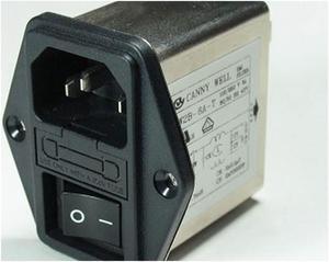 1pcs Power Socket insured Canny Well EMI Power Filter CW2B-6A-T AC110V-250V 10A
