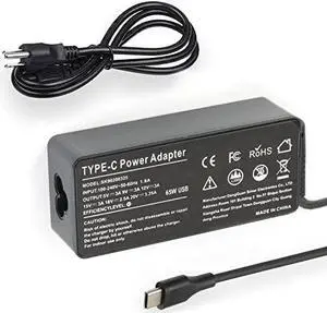 65W USB Type-C Power Adapter Charger for Lenovo Chromebook c330 s330 c340 s340 100e 300e 500e, Included 5ft Power Cord