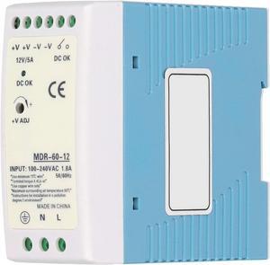 Switched?Mode Power Supply,BERM Switch Power Supply Ultra-Thin Rail Industrial with ABS Shell MDR-60-12 60W/12V/5A