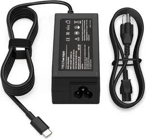 45W Type C USB C Charger 844205-850 28769-001 for HP Chromebook 14 14A X360 14-ca0061dx 14-ca060nr 14-ca020nr 14-ca052wm 14-ca051wm 14-ca043cl 14-ca091wm 11-ae051wm 11-ae001tu 11-ae000 Power Supply