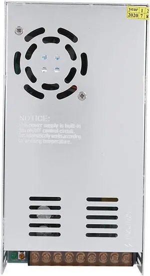 Excellent Power Switching High Insulation Strength Switching Supply Switching Power Supply Electronic Components for Industrial Automation(S-300-5 (5V/60A/300W) AC110/220V±15%, Pink)