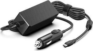HKY Laptop Car Charger USB C PD 100W 95W 90W 65W 45W DC Adapter for Lenovo Thinkpad/Yoga/IdeaPad,Dell Latitude/XPS,LG Gram,MacBook Pro/Air,HP Spectre/Elitebook,Surface,Acer,Asus,MSI,Chromebook Charger