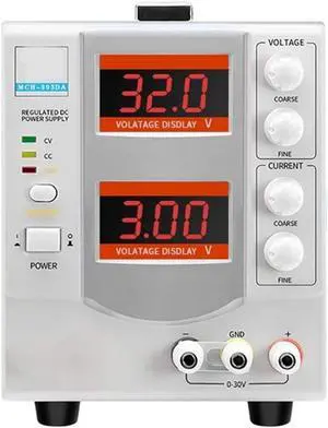 SECJSKJ Dc Power Supply DC Adjustable Linear Regulator Ammeter Power Notebook Mobile Phone Repair Digital Display Dc Power Supply Adjustable