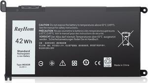 RayHom WDX0R Laptop Replacement Battery for Dell Inspiron 13 15 5000 7000 Series 5570 7579 7378 5567 5565 5379 5378 Latitude 3490 3590 3340 3400 3390 3500 3190 Vostro 5468 5568 Y3F7Y P69G 3CRH3-[42Wh]