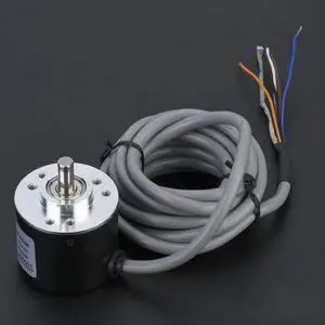 Encoder, ASIC Devices Outer Diameter 38mm Incremental Encoder for Power Supply Reverse Wiring Protection Conversion(600P/R)