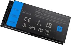 [11.1V 97Wh] M6600 FV993 Laptop Battery for Dell Precision M4600 M4700 M4800 M6700 M6800 Series Battery Fit for FV993 KJ321 FJJ4W R7PND PG6RC RY6WH T3NT1