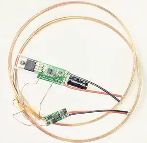Taidacent 12v Power Supply 40 to 100mm Long Distance High Current Wireless Charging Module Large Wireless Charging Coil 5V 1A Output