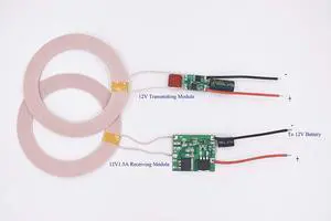 Taidacent 12V Power Supply 12V1.5A Lithium Battery Wireless Charging Module Wireless Power Supply Module (12V1.5A)