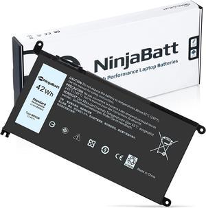 NinjaBatt Battery Compatible with Dell WDX0R Inspiron 15 5000 7000 5567 7579 5578 5570 5568 7569 5579 5565 7573 13 7378 5378 7368 5379 5368 7375 17 5767 Y3F7Y - [42Wh/11.4v]