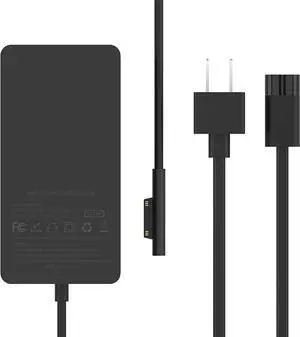 127W Microsoft Surface Book 3 Laptop Charger Also for 102W Surface Book 2, 1, Surface Laptop Studio 2, 1, Windows Surface Pro/Laptop/Go, 10FT Super Long Cable with Powerful Magnetic Plug and LED