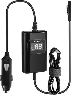 [Upgraded Version] Surface Pro Charger 65W 15V 4.5A Car Charger Surface Laptop Charger Compatible with Surface Pro 9/8/7/6/5/4/3 Surface Laptop1/2/3/4 & Surface Go1/2/3 & Surface Book1/2/3 Car Charger