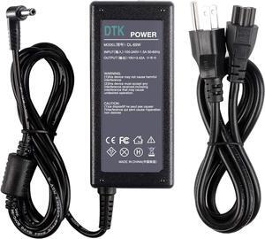 Dtk 19V 3.42A 65W AC Adapter for Asus Toshiba Laptop Computer Charger Notebook PC Power Cord Supply Source Plug Connector Size: 5.5 x 2.5mmNot fit 4.0x1.35mm