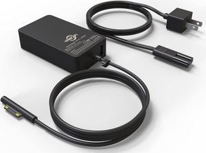 127W Charger for Microsoft Surface Book 3 2 1, Surface Laptop 6 5 Go2 Studio Go 4 3 2 1, Surface Pro 10 9 8 7+ X 7 6 5 4 3, Surface Go 3 2 1, 11FT Cord&Carry Bag