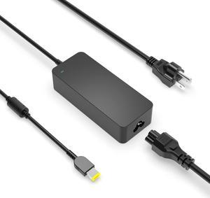 Square Tip 90W AC Charger Fit for Lenovo ThinkPad X1 Carbon 4th 3rd 2nd Gen Laptop Power Supply Adapter Cord