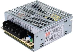 MW Mean Well Enclosed Type RS-50W-12/15/24/3.3/48/5V Non-PFC (Single Vo) RS Series 50W Single Output Switching Power Supply (RS-50-24)