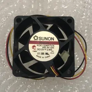 SUNON KDE1206PTVX MS.AR.GN 12V 2.8W 6025 6cm 3line Chassis Power Supply Fan