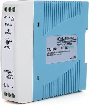 Mdr-20-24 Din Rail Power 24V Dc Power Supply Din Rail, 24V Din Rail Power Supply Supply Single Output Switch Power Supply