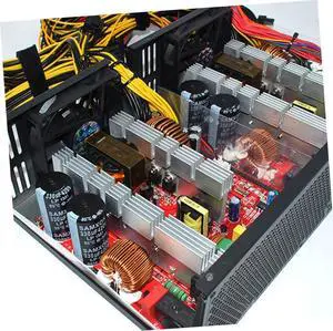 SOLUSTRE Power Regulator Board PC PSU Desktop PC Chassis Power Adapter 24pin Output Terminal Computer Accessory Power Supply Module Voltage Converter Reducer Power Module Power Supply LED