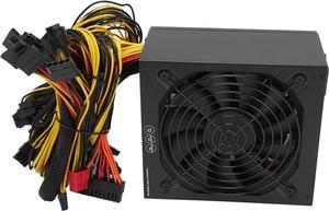 Dpofirs Mining Power Supply Modular, 2000W Mining Power Supply with Multiple Protection, Auto Thermally Controlled Fan Supply, Mining Power PSU Support for Vista Win10