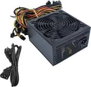 1800W 180V-240V ATX ETH Bitcoin Mining Power Supply 95% Efficiency Support 8 Display Cards GPU for BTC Bitcoin Miner