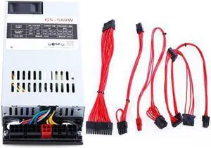 PSU for Fenge ITX K39 K35 K49 S3 M41 M24 M47 Flex Small 1U Rated 400W Peak 500W Switching Power Supply GS-500W