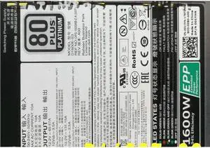 PSU for 1600W Switching Power Supply D1600E-S3 DPS-1600AB-2 A 01YHN