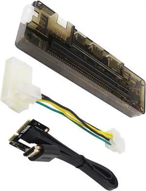 External Graphics Card Dock for Laptop Portable Power Output No Driver Required Compatible Various Operating Systems for Gamers and Professionals Random Style