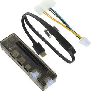 MERRYHAPY External Laptop Graphics Card Dock for Gaming Pci Expansion Station Support Compatible Systems for Enhanced Graphics Performance Random Style