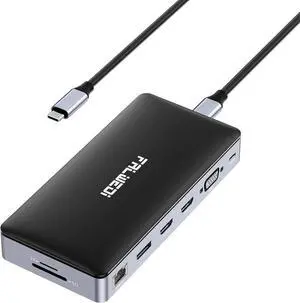 USB C Laptop Docking Station, 15 in 1 Dock with 4K Triple Display Multiport Adapter and 3 Monitors Compatible