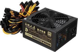 1800W Mining Power Supply Miner Graphics Card for Mining 180~240V 80+ Platinum Certified ATX PSU 20+4pin