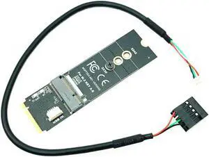 M.2 M-Key to A + E Key NGFF Slot Wifi Wireless Network Card M.2 NGFF PCI Express to E Key Card M-Key to A-E Key M.2 Wifi Adapter