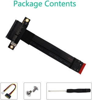 Riser PCIe x4 3.0 PCI-E 4x To M.2 NGFF NVMe M Key 2280 Riser Card Gen3.0 Cable Extender M2 PCI Express Extension Cable 32G/bps Riser PCIe x4 3.0 PCI-E 4x To M.2 NGFF NVMe M Key 2280 Riser Card Gen3.0 Cable Extender M2 PCI Express Extension Cable 32G/bps