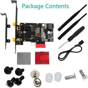 PCIE M.2 Wifi Adapter Network Card 5 ghz 5g 5ghz Wireless PCI Express Wifi Bluetooth Adapter AC 9260 M2 Wifi Card Antenna for PC