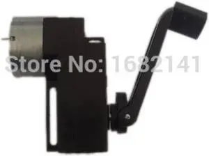High Power, Portable Charger Handle Hand DC Crank power generator Dynamo Hand generator For DIY 100-300mA 15V/1000r