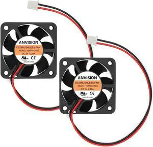 2-Pack 40mm x 10mm DC 5V Brushless Cooling Fan, Dual Ball Bearing, 2-Pin
