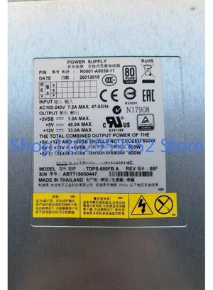 1pcs for HDS HUS 3285197-P 3285197-A R0501-A0030-07 TDPS-600FB A Power Supply 1pcs for HDS HUS 3285197-P 3285197-A R0501-A0030-07 TDPS-600FB A Power Supply