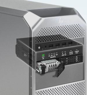 Dual 2.5" SATA Drive Removable RAID 1 & JBOD Mobile Rack Enclosure for 5.25" Bay - ToughArmor RAID MB902SPR-B R1
