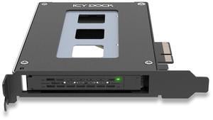 ICYDOCK ToughArmor MB111VP-B U.2 / U.3 NVMe SSD Mobile Rack for PCIe Expansion Slot