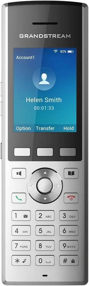 Grandstream WP820 Portable Wi-Fi Phone Voip Phone and Device, Silver