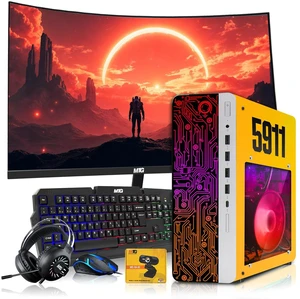 HP Desktop Computer Gaming PC, AMD Ryzen 3 Pro, 16GB RAM, 512GB SSD, RX 550 Graphics, 24 Inch Curved Monitor, RGB KBM, Headphone, Webcam, USB WiFi BT, Win 11 HP Desktop Computer Gaming PC, AMD Ryzen 3 Pro, 16GB RAM, 512GB SSD, RX 550 Graphics, 24 Inch Curved Monitor, RGB KBM, Headphone, Webcam, USB WiFi BT, Win 11
