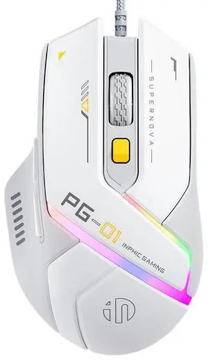 WSIRAK inphic PG1 wired mouse esports game specific RGB glowing hardware macro mouse laptop office mouse WSIRAK inphic PG1 wired mouse esports game specific RGB glowing hardware macro mouse laptop office mouse