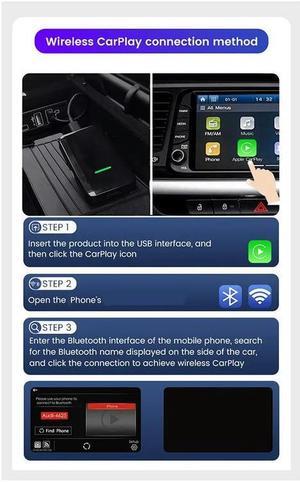 Wireless Carplay Adapter Portable Car Interconnected Car Navigation Smart Box for Wireless Carplay Dongle