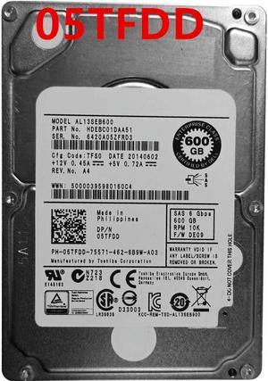 OwnShoe HDD For 600GB 2.5" SAS 64MB 10000RPM For Internal HDD For Enterprise Class HDD For 5TFDD 05TFDD AL13SEB600