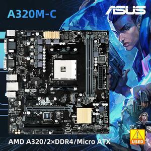 A320 Motherboard A320M-C for Ryzen 7 5700x 5700x3d 5800x3d 3800X AM4 Motherboard for Ryzen 5 5600 5600G 5500 3600 5600X