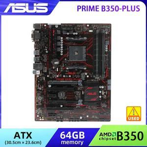 B350 Motherboard PRIME B350-PLUS for Ryzen 7 5700x 5700x3d 5800x3d AM4 Motherboard for Ryzen 5 5600 5600G 5500 3600 5600X