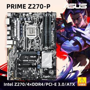 PRIME Motherboard PRIME Z270-P With LGA 1151 Socket for 6th 7th Gen Core i3 i5 i7 Processor Supports 4x DIMM Max. 64GB DDR4