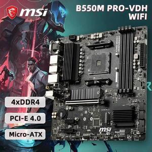 B550M PRO-VDH WIFI B550 Motherboard Supports Ryzen 5 5600G 5600/Ryzen 7 5700x3d 5800x3d 5700x 5800x 3800x/Ryzen 9 5900 5950x