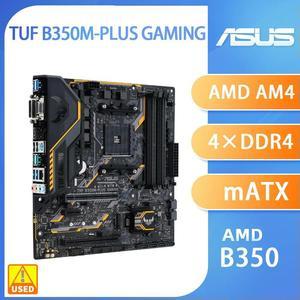 B350 Motherboard TUF B350M-PLUS GAMING for Ryzen 7 5700x 5700x3d 5800x3d AM4 Motherboard for Ryzen 5 5600 5600G 5500 3600